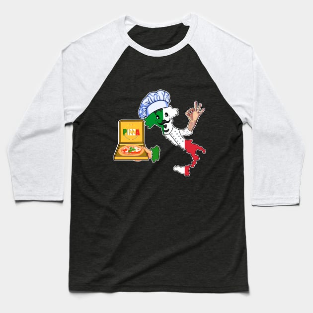 Italian lover pizza Baseball T-Shirt by Artardishop